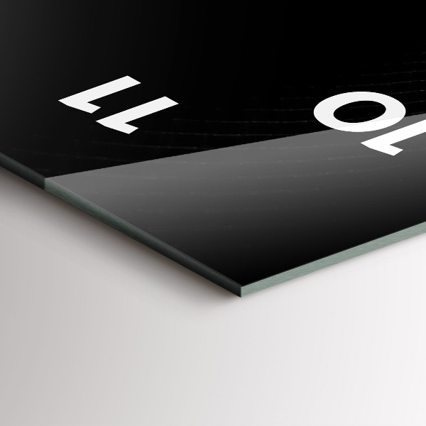 Téglalap alakú üvegóra Absztrakt füst