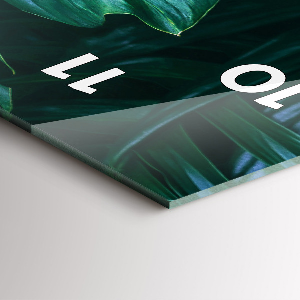 Téglalap alakú üvegóra A természet trópusi oldala