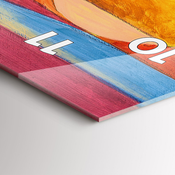 Téglalap alakú üvegóra Művészeti dekoráció absztrakció