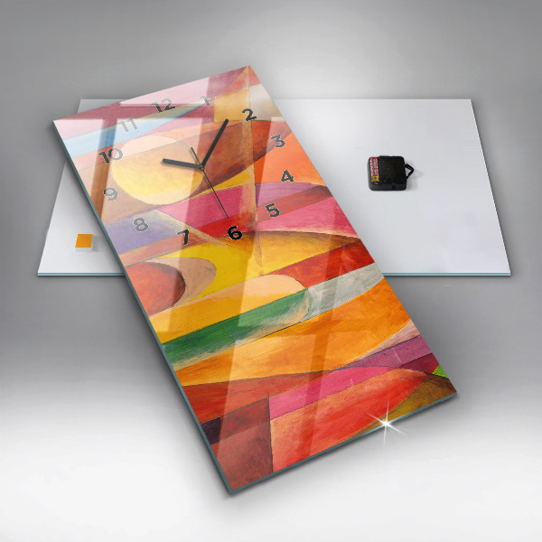 Téglalap alakú üvegóra Művészeti dekoráció absztrakció