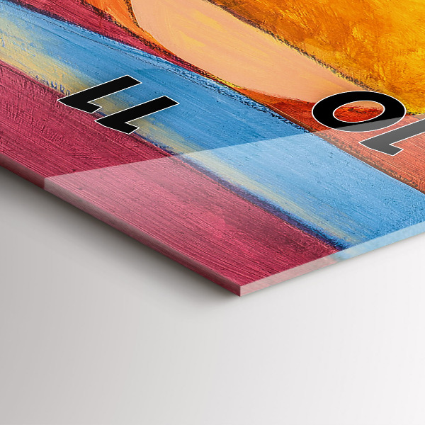 Téglalap alakú üvegóra Művészeti dekoráció absztrakció