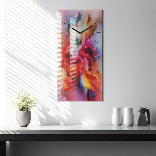 Téglalap alakú üvegóra Kiömlött festék