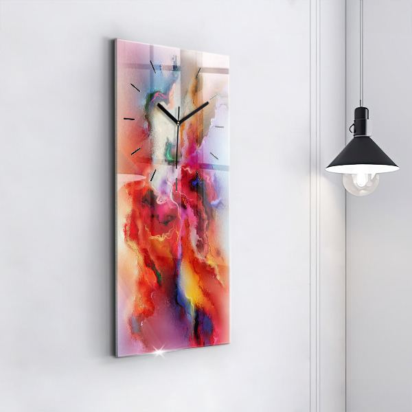 Téglalap alakú üvegóra Kiömlött festék