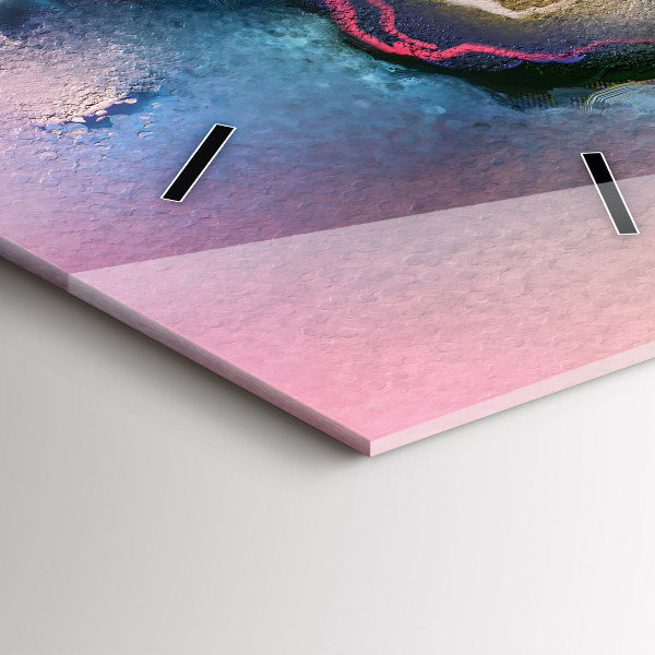 Téglalap alakú üvegóra Kiömlött festék