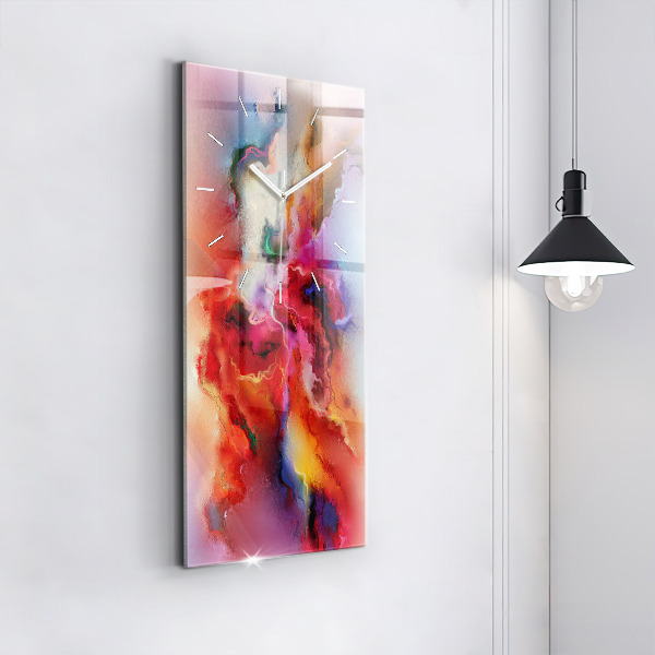 Téglalap alakú üvegóra Kiömlött festék