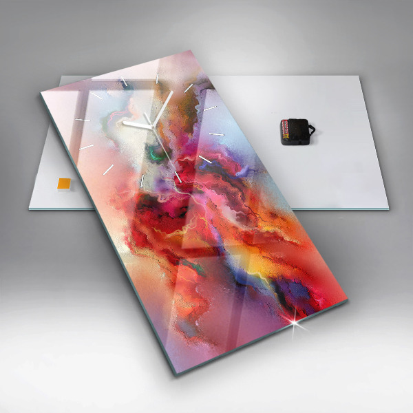 Téglalap alakú üvegóra Kiömlött festék