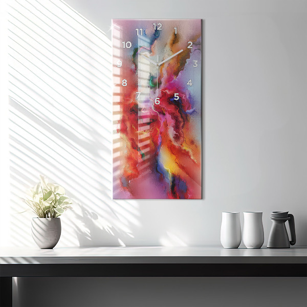 Téglalap alakú üvegóra Kiömlött festék