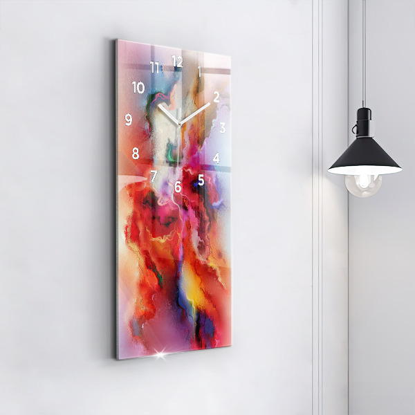 Téglalap alakú üvegóra Kiömlött festék