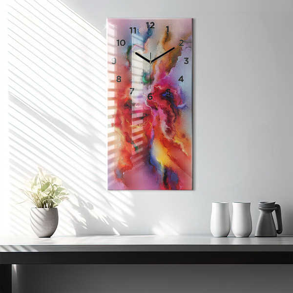 Téglalap alakú üvegóra Kiömlött festék