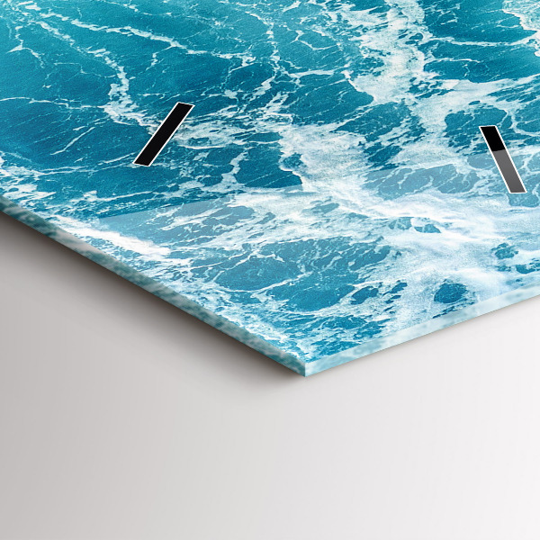 Téglalap alakú üvegóra Óceán hullámai