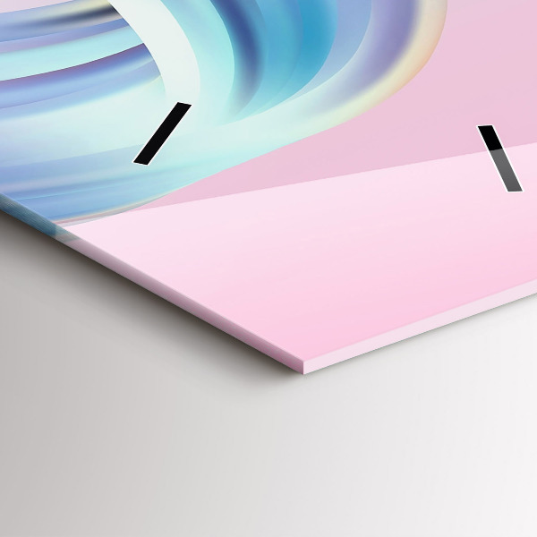 Téglalap alakú üvegóra Pasztell hullám absztrakció