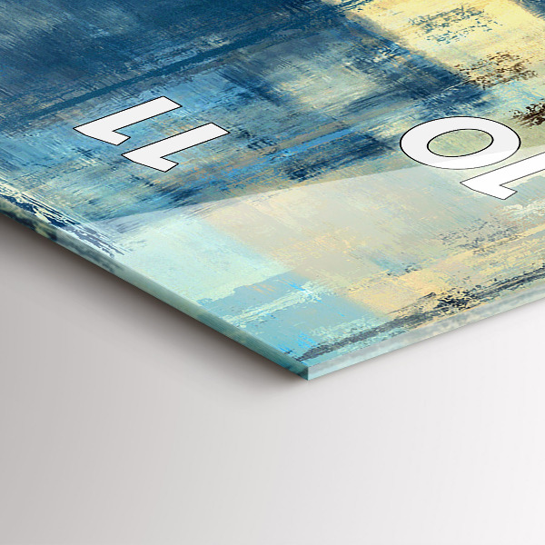 Téglalap alakú üvegóra Színes háttér - absztrakt