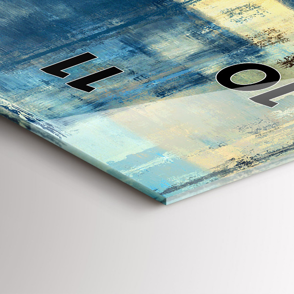 Téglalap alakú üvegóra Színes háttér - absztrakt