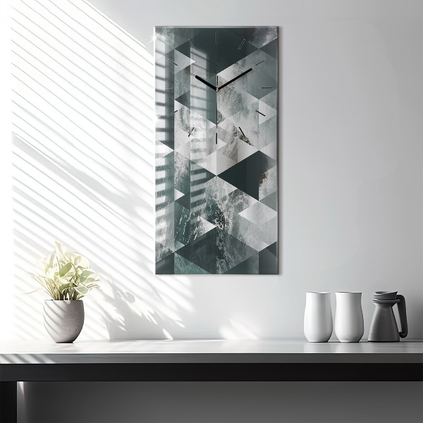 Téglalap alakú üvegóra Absztrakt tenger hullámai