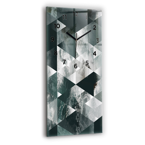 Téglalap alakú üvegóra Absztrakt tenger hullámai