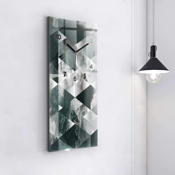 Téglalap alakú üvegóra Absztrakt tenger hullámai