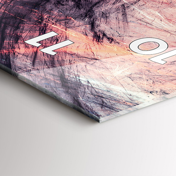 Téglalap alakú üvegóra Absztrakt festészet