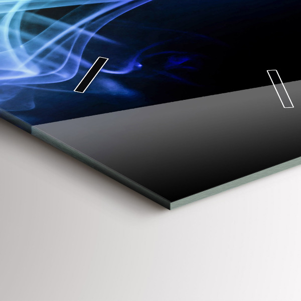 Téglalap alakú üvegóra Absztrakt színes vonalak