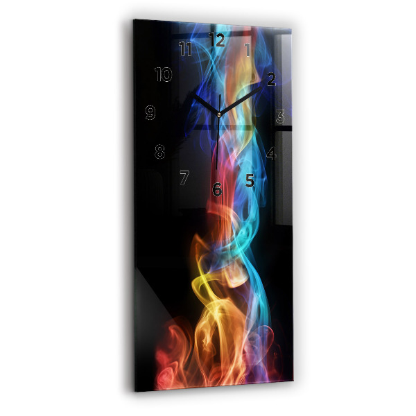 Téglalap alakú üvegóra Absztrakt színes vonalak