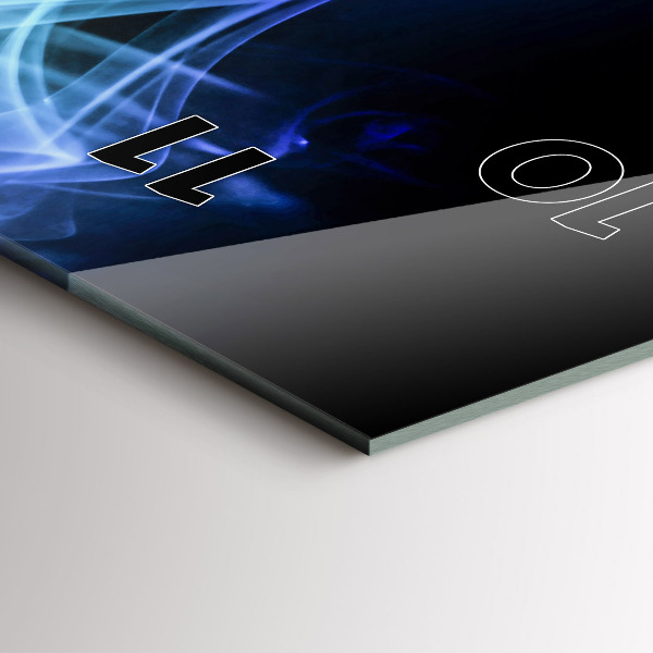 Téglalap alakú üvegóra Absztrakt színes vonalak