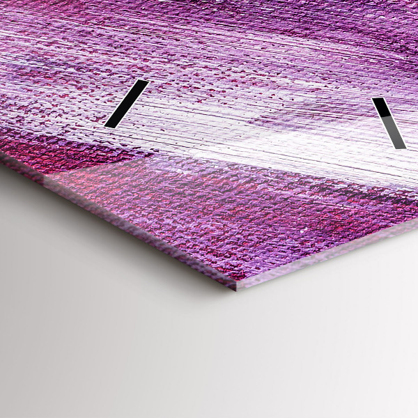 Téglalap alakú üvegóra Akril festék textúra