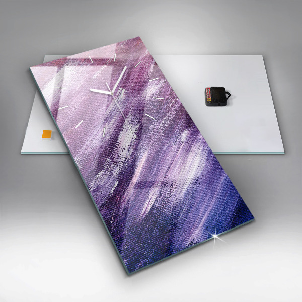 Téglalap alakú üvegóra Akril festék textúra