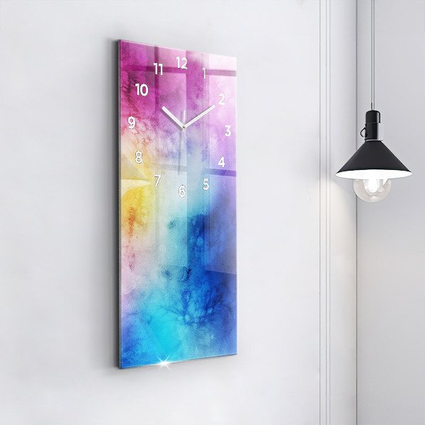 Téglalap alakú üvegóra Színes foltok