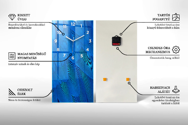 Téglalap alakú üvegóra Geometriai absztrakció