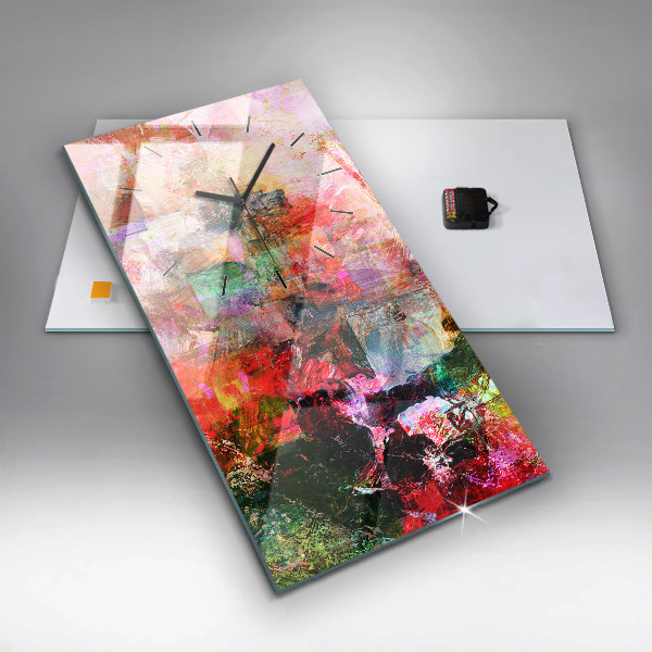 Téglalap alakú üvegóra Absztrakt kompozíció