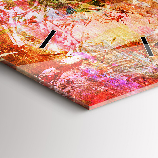 Téglalap alakú üvegóra Absztrakt kompozíció