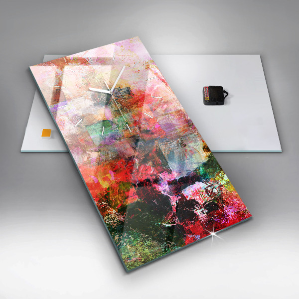 Téglalap alakú üvegóra Absztrakt kompozíció