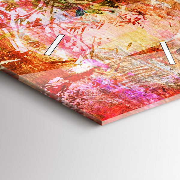 Téglalap alakú üvegóra Absztrakt kompozíció