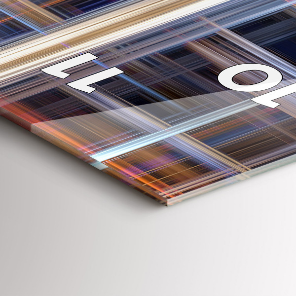 Téglalap alakú üvegóra Absztrakt geometria