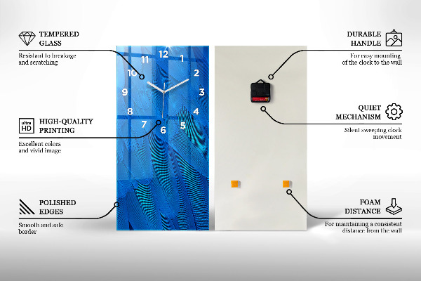 Téglalap alakú üvegóra Absztrakt geometria