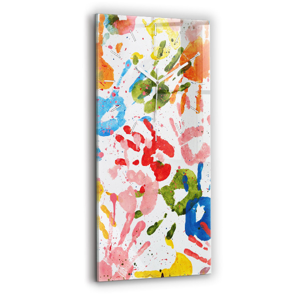 Téglalap alakú üvegóra Gyermek kézlenyomatok