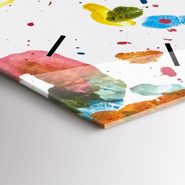 Téglalap alakú üvegóra Gyermek kézlenyomatok