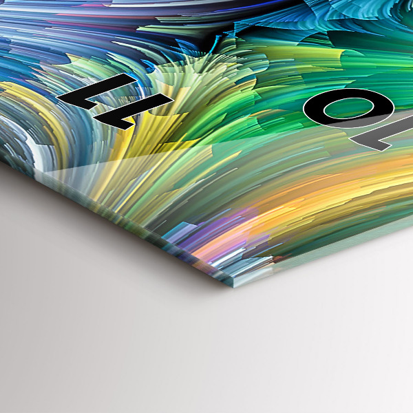 Téglalap alakú üvegóra Absztrakciós terem