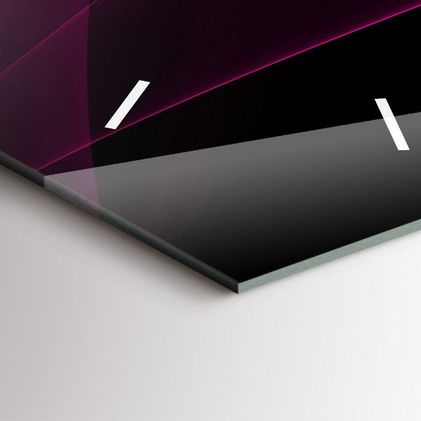 Téglalap alakú üvegóra Rózsaszín absztrakció