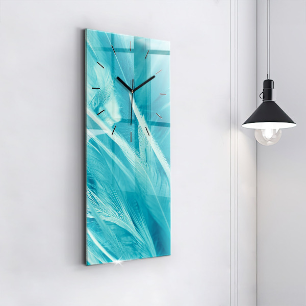 Téglalap alakú üvegóra Zöld türkiz vintage