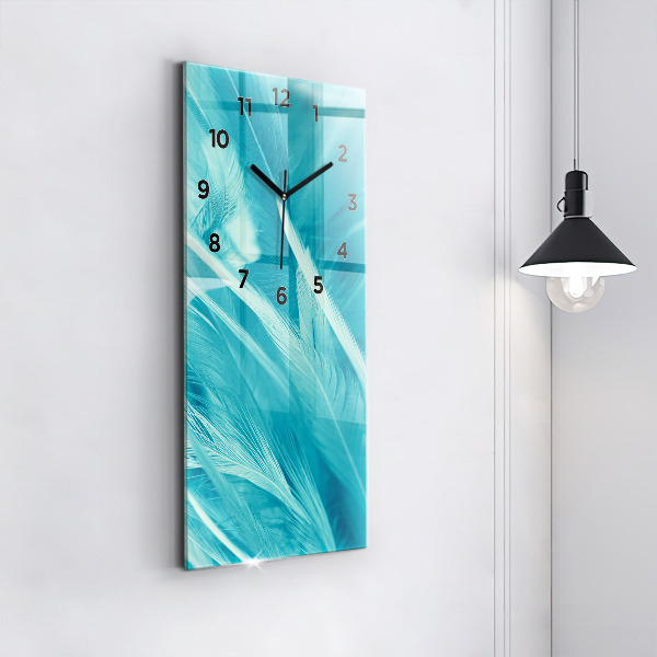 Téglalap alakú üvegóra Zöld türkiz vintage