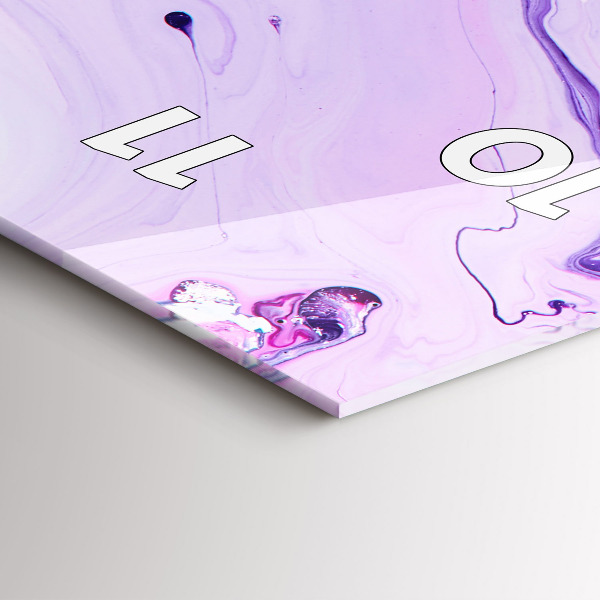 Téglalap alakú üvegóra Színes háttér