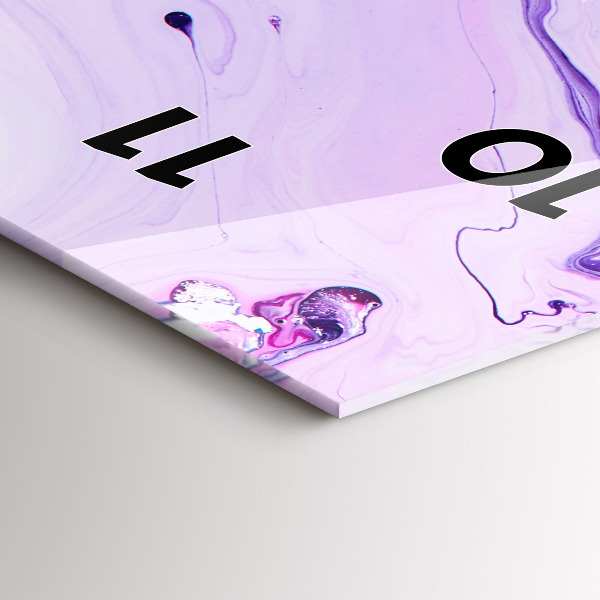 Téglalap alakú üvegóra Színes háttér