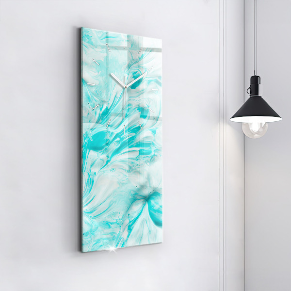 Téglalap alakú üvegóra Kék absztrakció