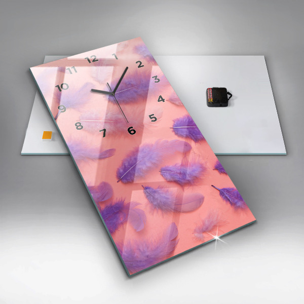 Téglalap alakú üvegóra Színes tollak