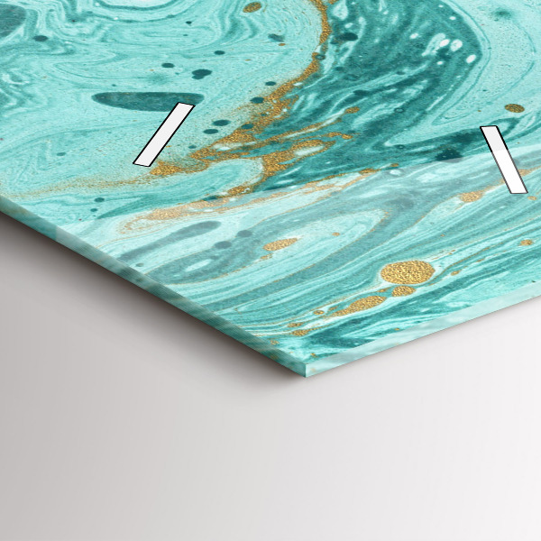 Téglalap alakú üvegóra Márvány textúra