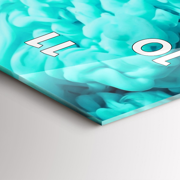 Téglalap alakú üvegóra Modern művészet - foltok