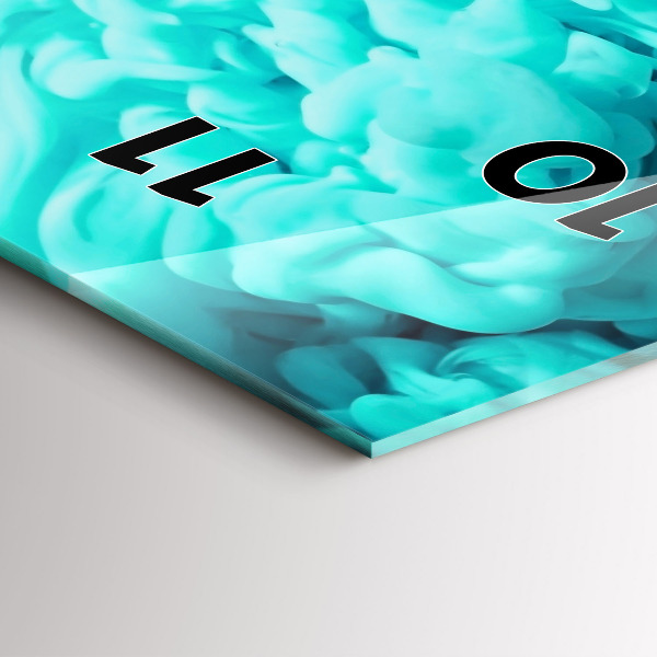 Téglalap alakú üvegóra Modern művészet - foltok