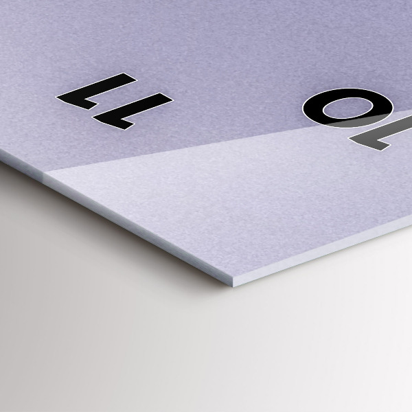 Téglalap alakú üvegóra Absztrakciós nap