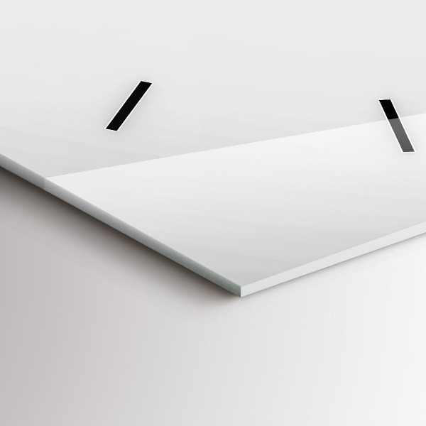 Téglalap alakú üvegóra Absztrakt vonalak