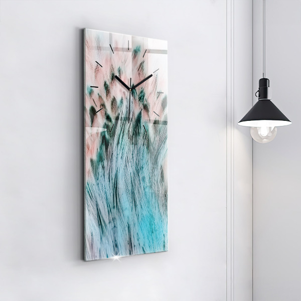 Téglalap alakú üvegóra Színes tollak